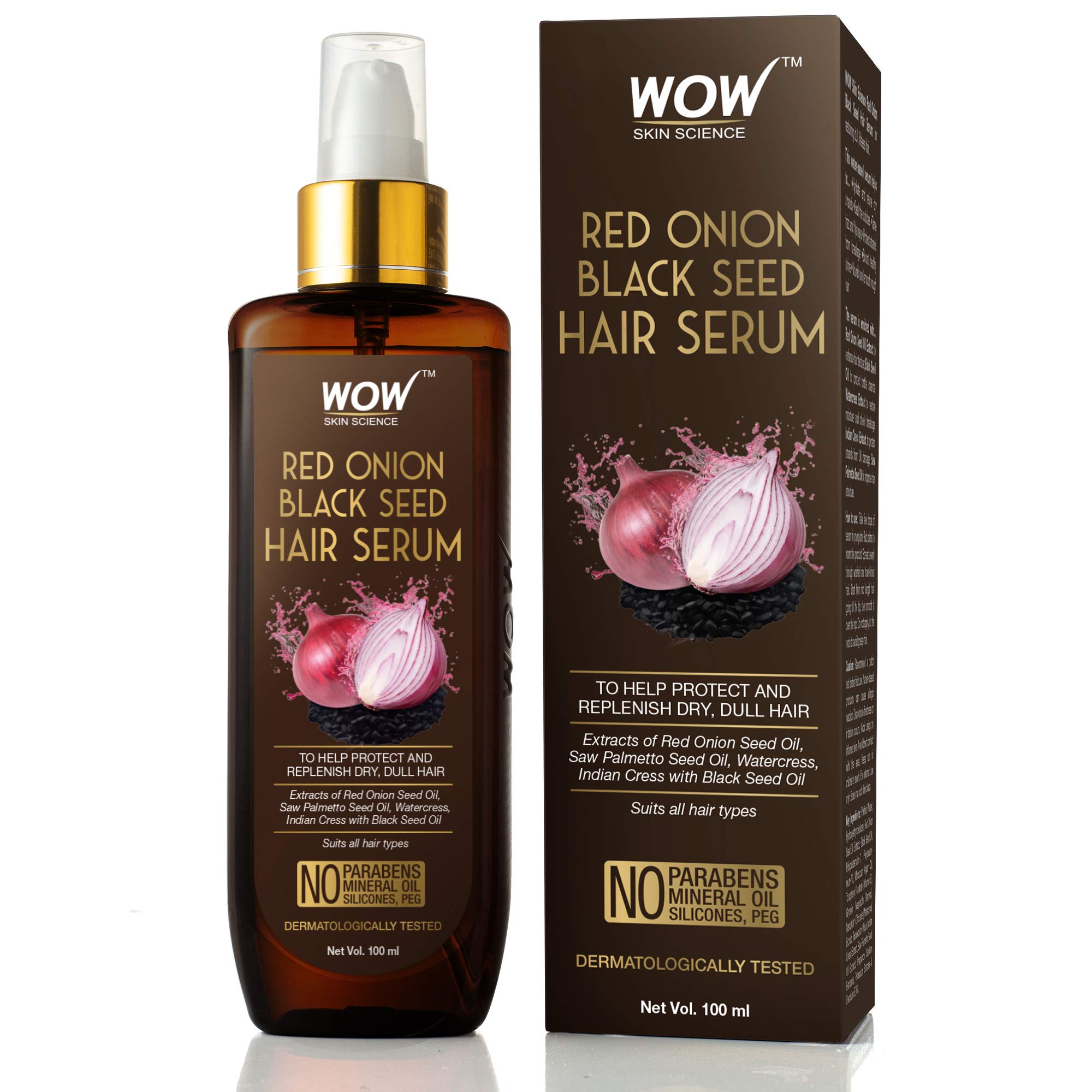 WOW Skin Science Onion & Collagen Anti-Hairfall Hair Oil|Nourishes Scalp & Stimulates Roots|Reduces Hairfall & Breakage|Repairs Damaged Hair|Boosts Hair Thickness|25ml